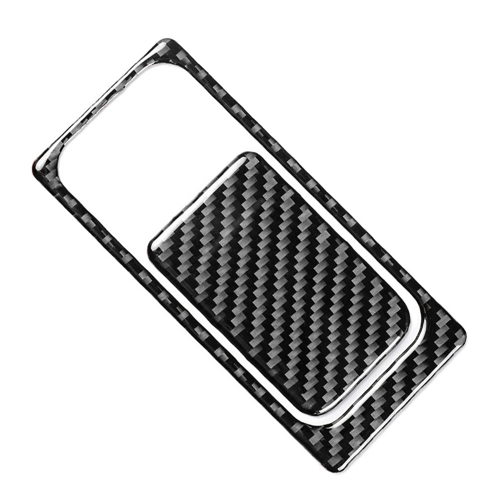 2X Carbon Look Storage Glove Box Handle Panel for Volkswagen Golf 8 (2021–2023)