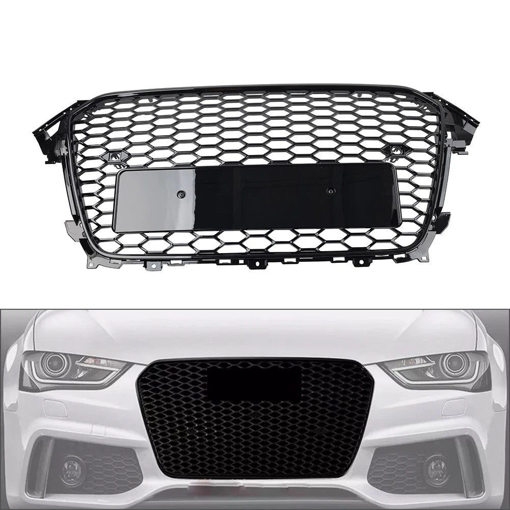 Front Bumper Radiator Mesh Grille for Audi A4 S4 B8.5 (2013–2016)