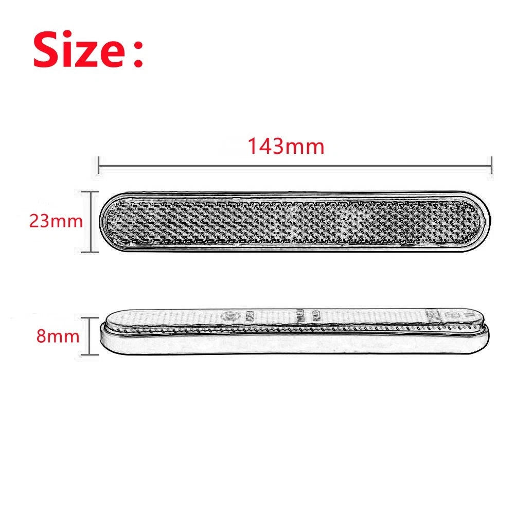 Reflector Sticker for Motorcycle (Fade-resistant Plastic)