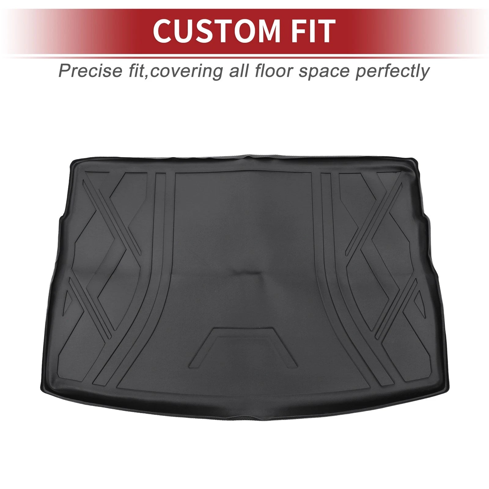 Rear Cargo Liner Trunk Mat for Volkswagen Golf (2015–2021) TPE Diamond