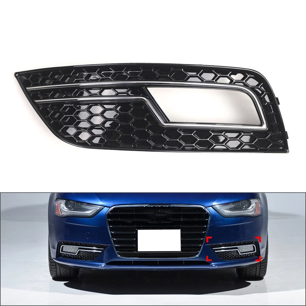 Left Front Bumper Lower Grille Fog Light Cover for Audi A4 (2013–2016) 8K0807681K