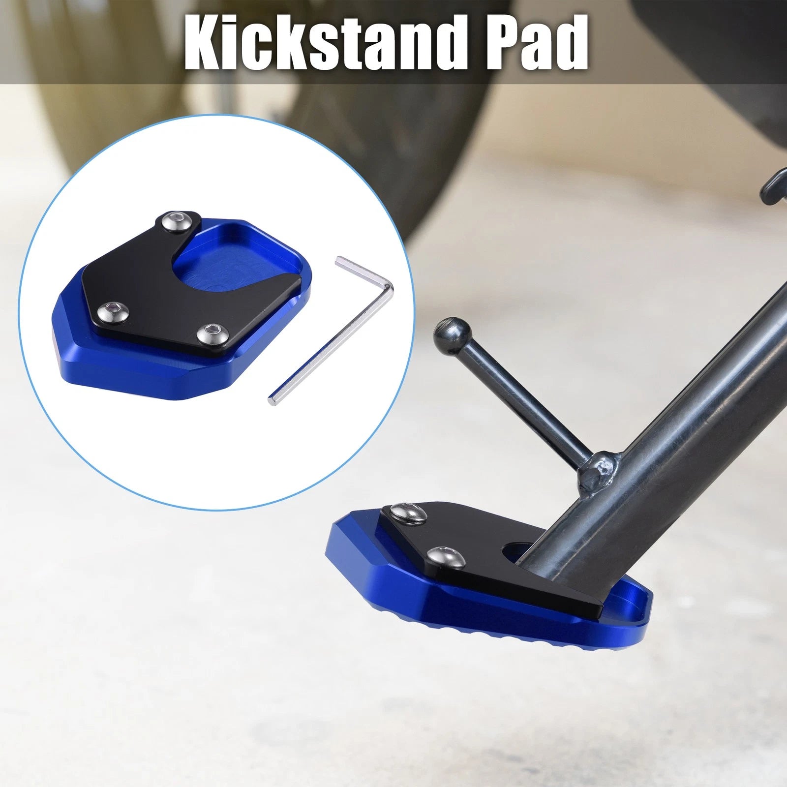Aluminum Alloy Kickstand Pad Replacement Set for Honda CB125R (2018–2021)