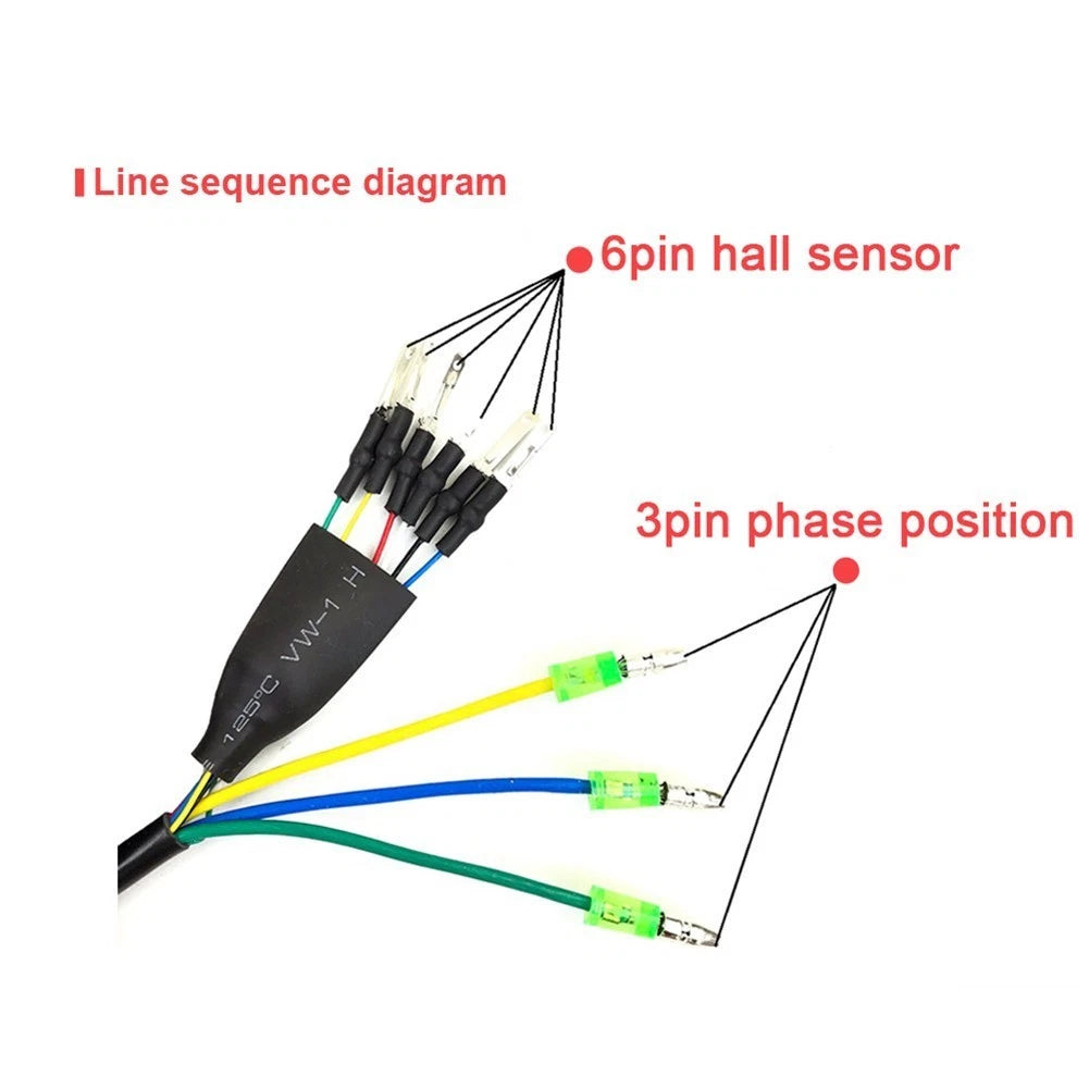 Motor Cable Conversion Extension 60CM 9 Pin Connector for Ebike
