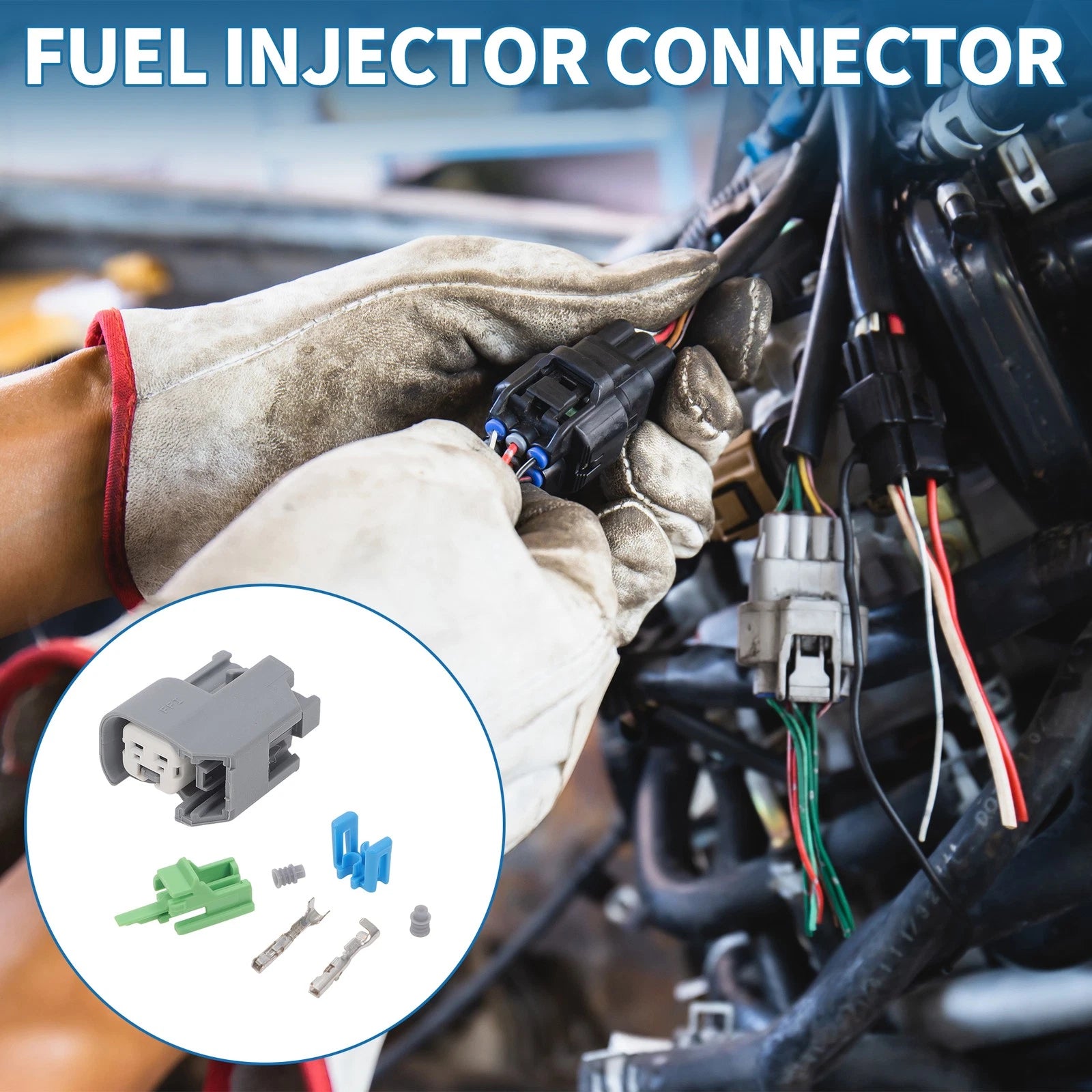 2 Pin Fuel Injector Connector Replacement for Chevrolet EV6 (2024–2024)
