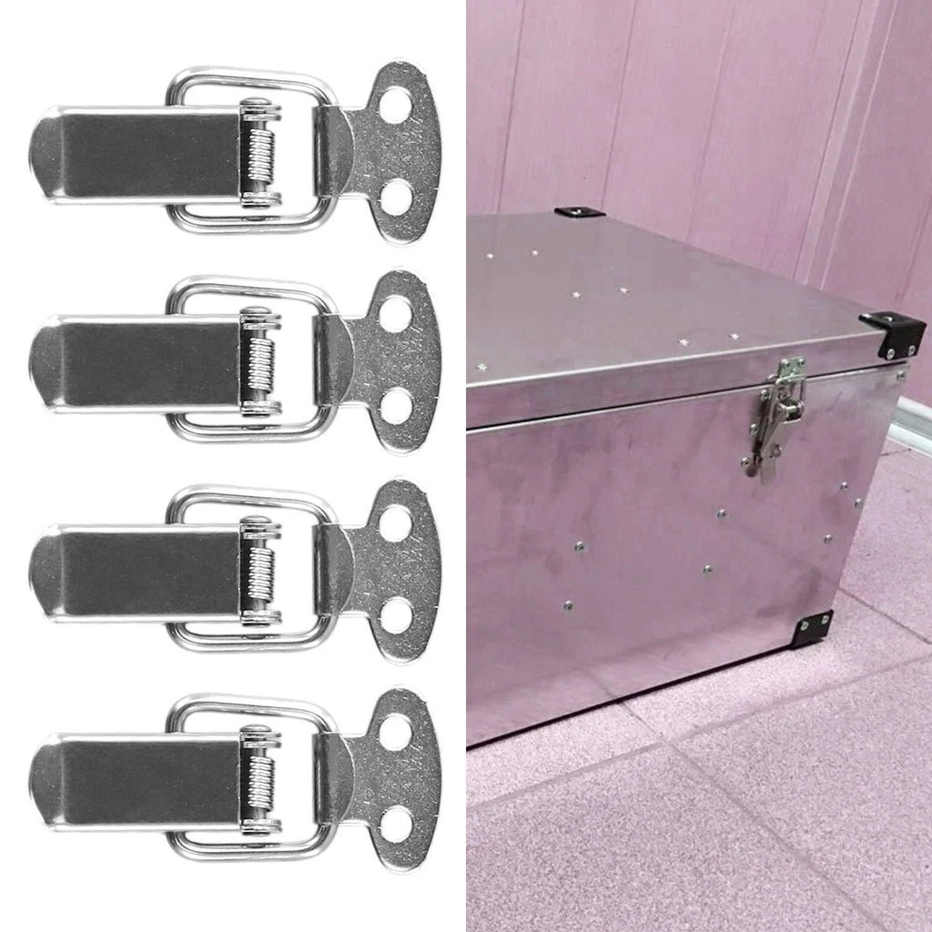 Set of 4 Toggle Catch Clips for Suitcase Tool Box Chest Trunk Latch Lock