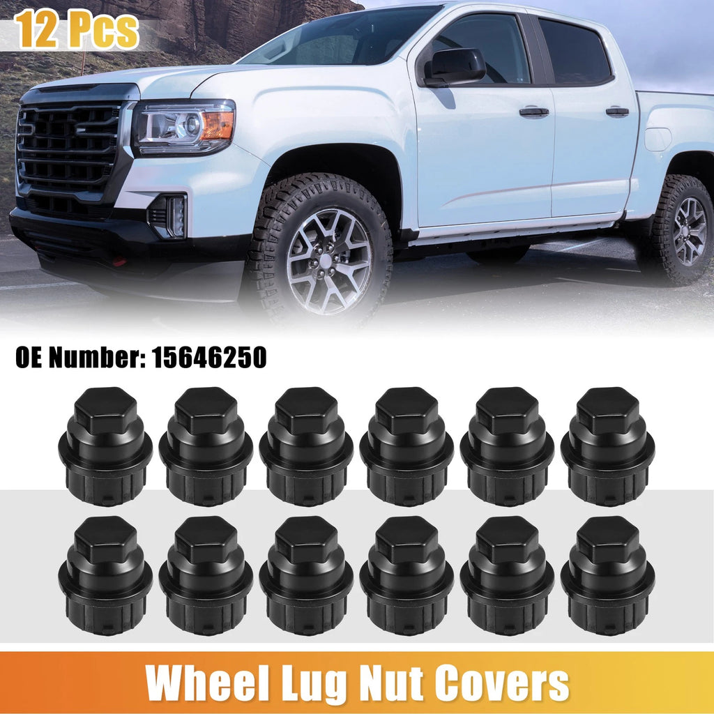 12pc Wheel Lug Nut Covers Replacement for Chevrolet C1500 C2500 (2000–2013)