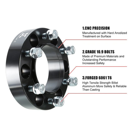 Wheel Spacer Adapter 4PCS 6x5.5 1.5 in Thickness for Toyota Lexus (2005–2018)