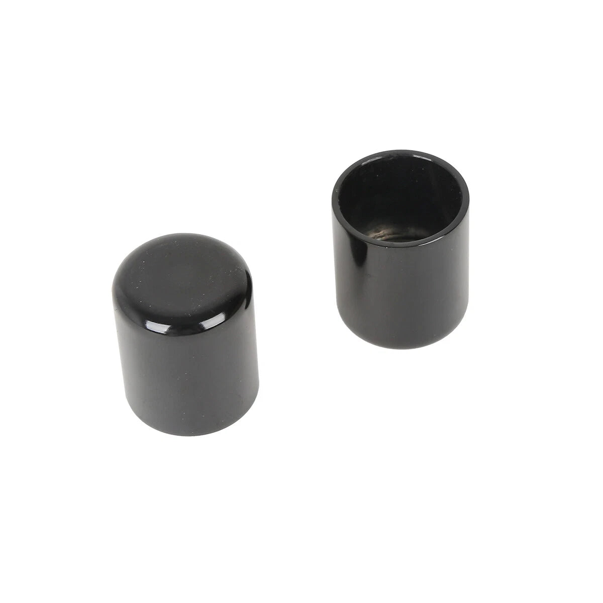 4X Black Docking Hardware Point Covers for Harley Touring Softail Dyna