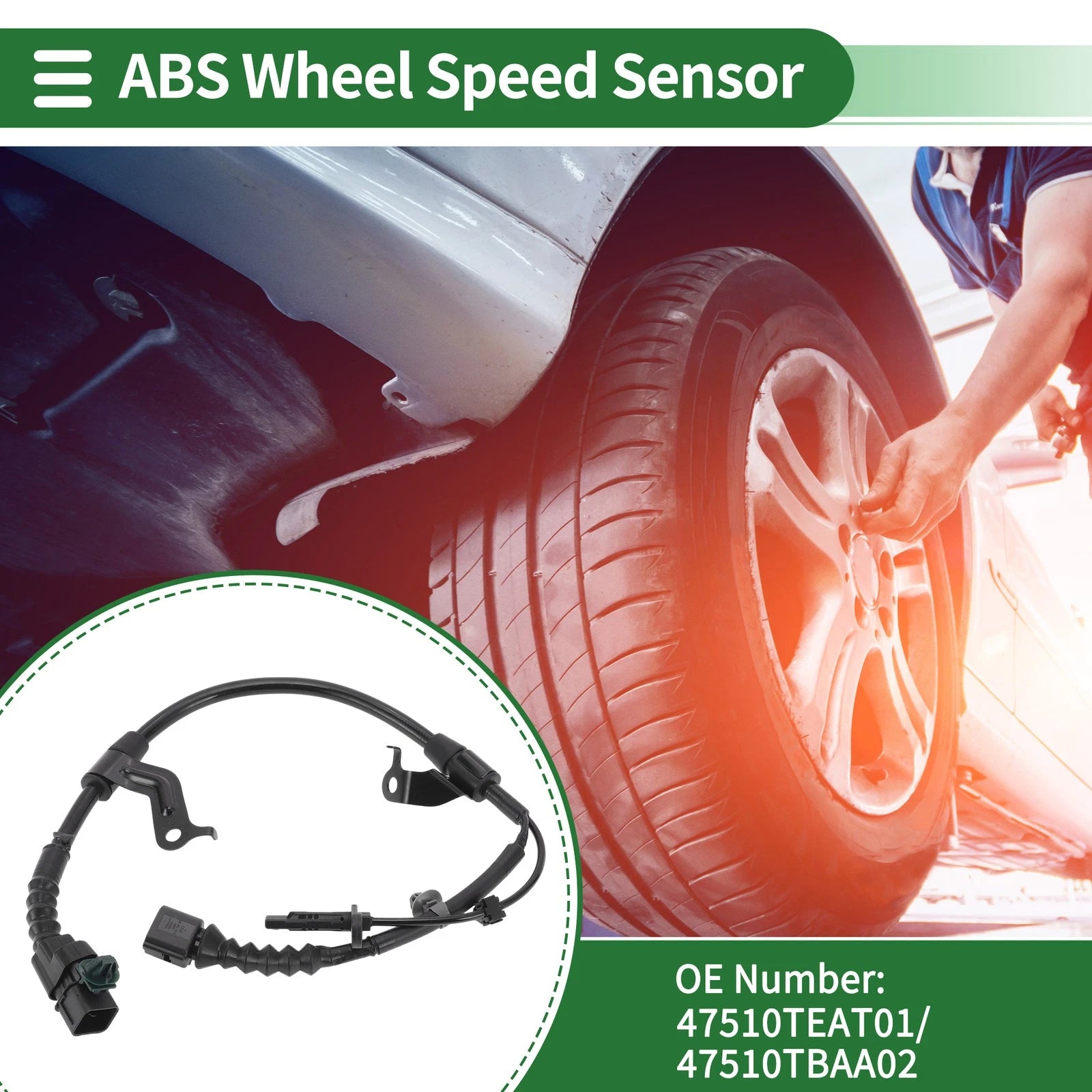ABS Wheel Speed Sensor Replacement for Honda Civic Rear Right (2006–2011)