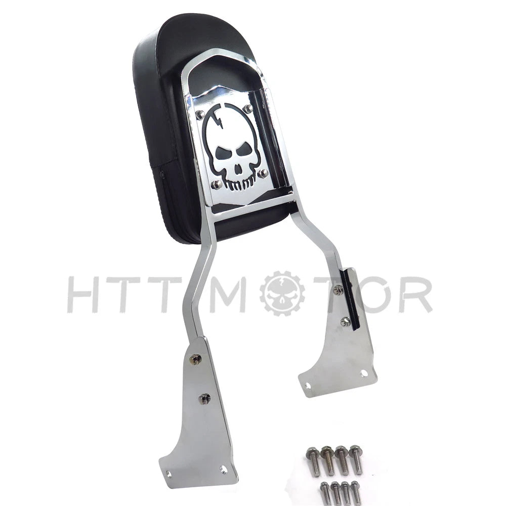 Skull Backrest Sissy Bar w/ Pad for Honda Shadow ACE 1100 (1995–2010)