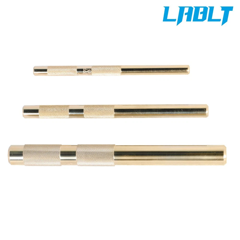 3 Pcs Brass Drift Punch Set 3/8" to 3/4" for Home Use