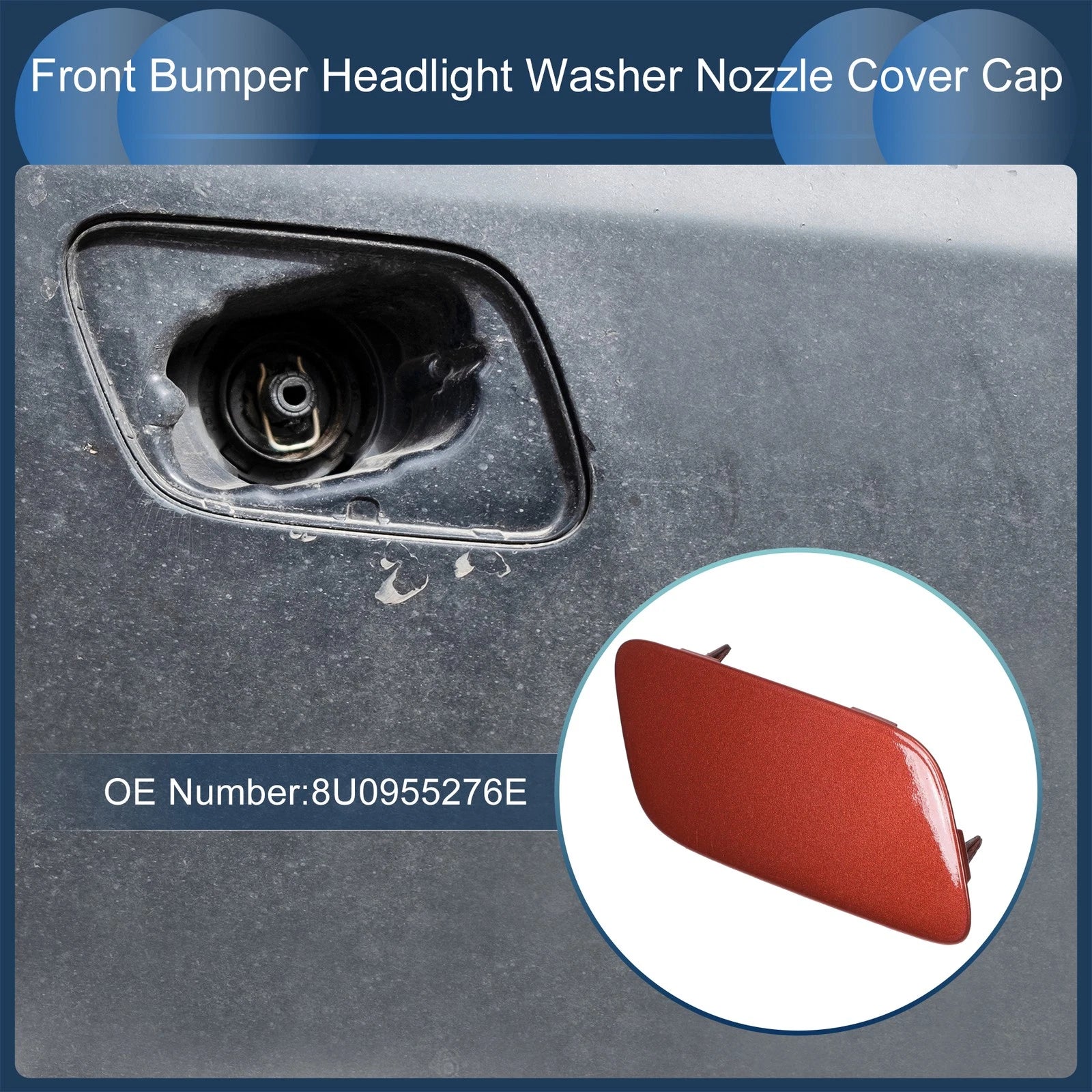 Front Right Washer Nozzle Cover Cap Replacement for Audi Q3 (2016–2017)