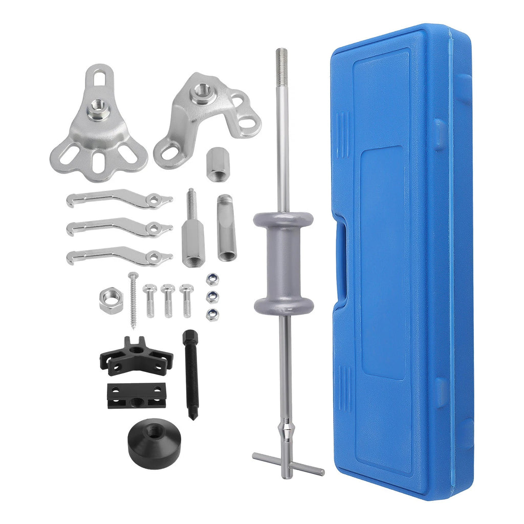 17PC Universal Auto Hub Puller Set with Slide Hammer Bearings Remover