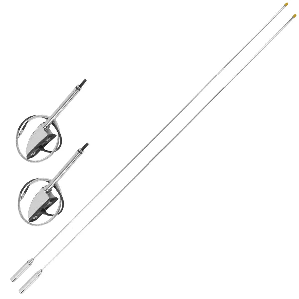 2X Antenna Kit Folding Mount for Honda Goldwing 1800 GL1800 (2001–2017)