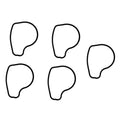 5pcs Water Passage Gasket Seal 911823 3852560 for Volvo Penta