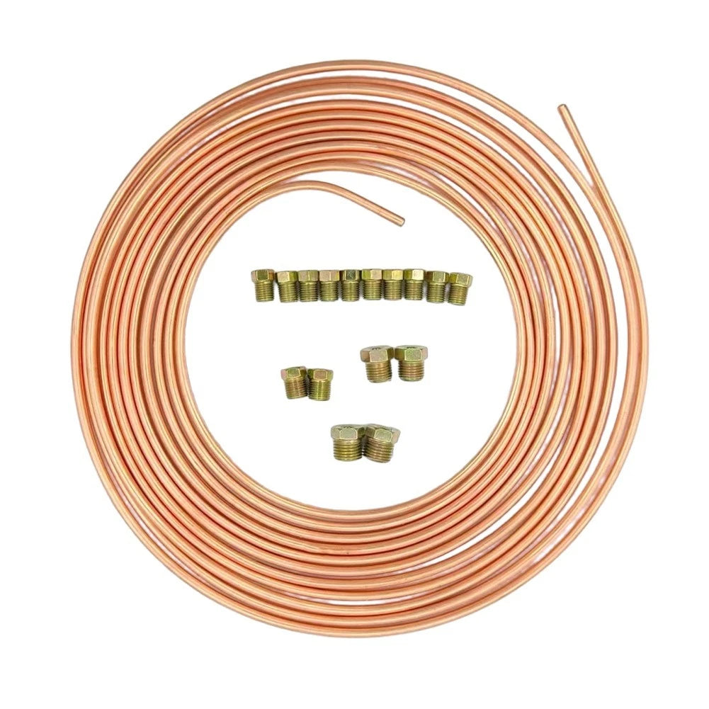 Brake Line Kit for - Flexible Tubing, Pre-attached Fittings