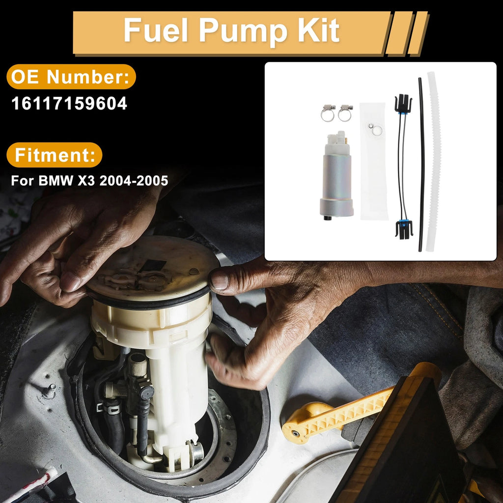 Fuel Pump Assembly Metal Electric Replacement for BMW X3 (2004–2005)