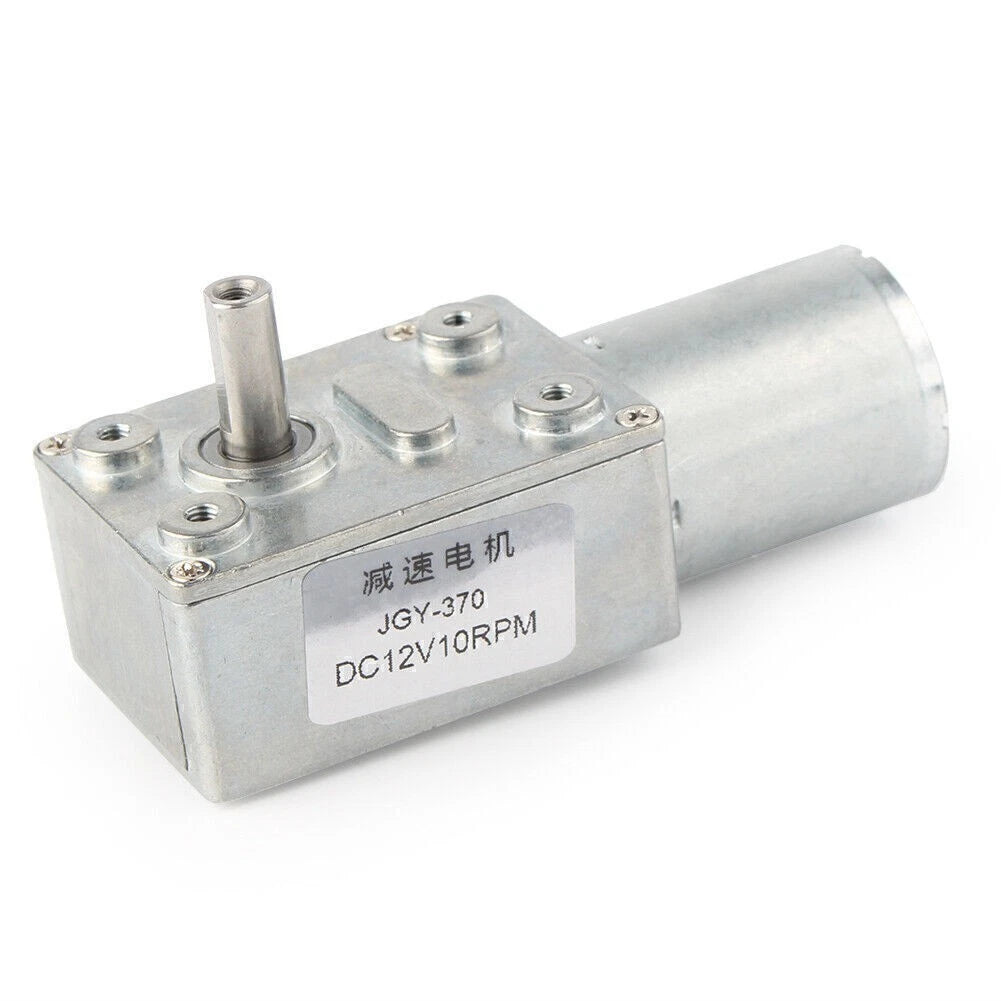 10RPM Turbo Worm Geared Motor for DIY Scroll Curtain (12V)