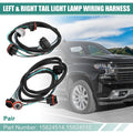 Tail Light Lamp Wiring Harness Pair Replacement for Chevrolet Silverado 1500 (2012–2013)