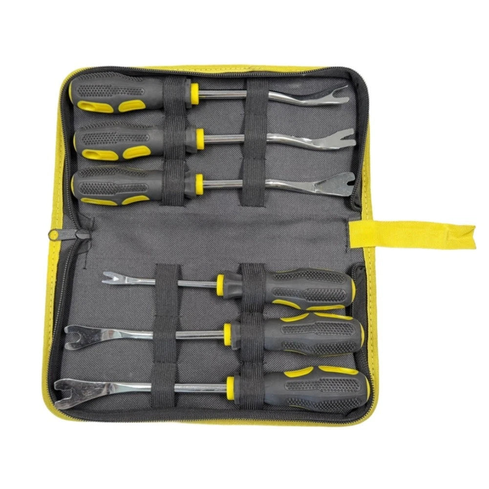 6 Piece Auto Panel Clip Remover V Shape U Shape with Ergonomic TPR Grip Handle