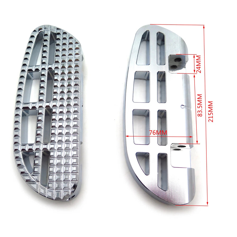 Chrome Dominator Passenger Leaf Footboard for Harley Touring (2009–2023)