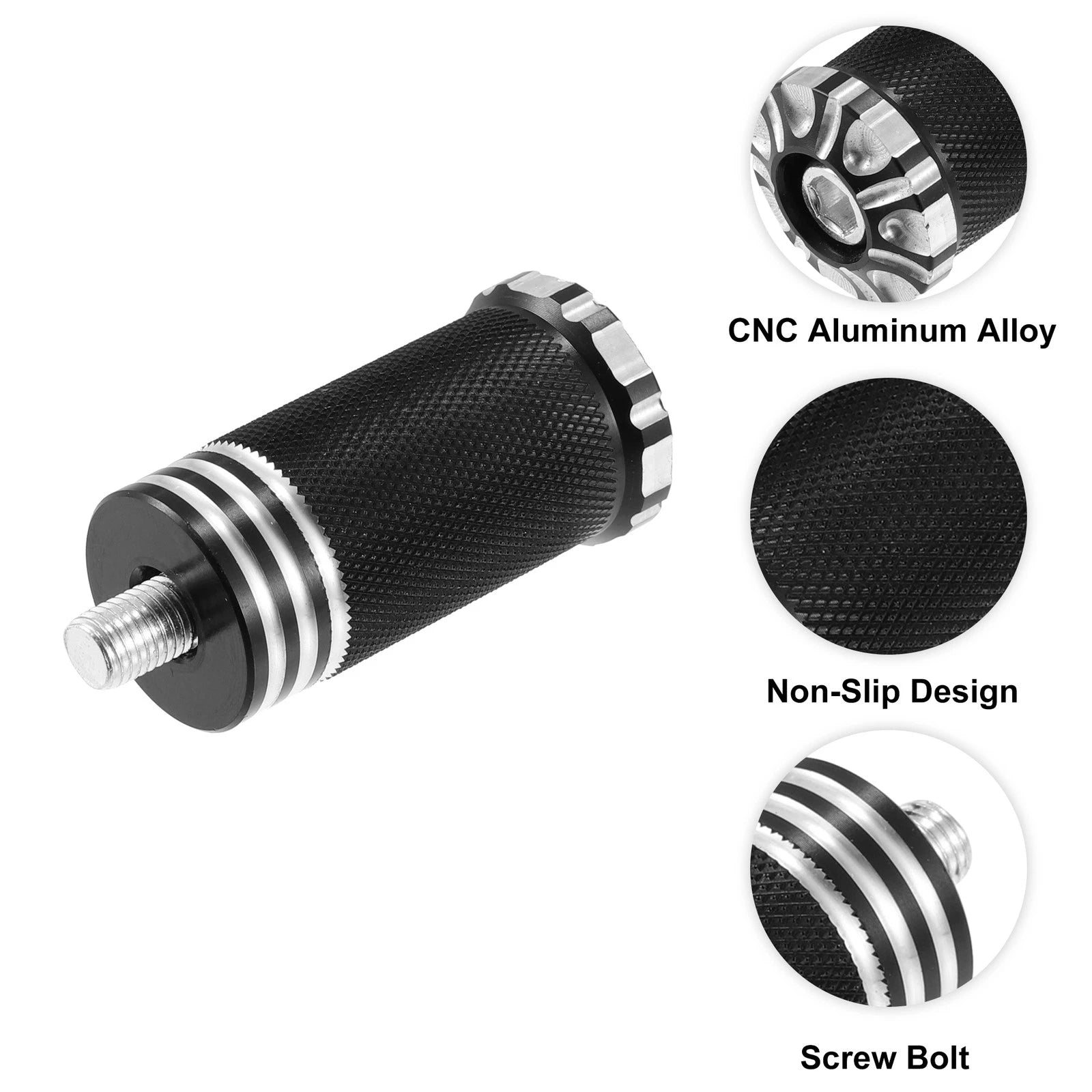2X Shift Pegs for Harley Davidson Black