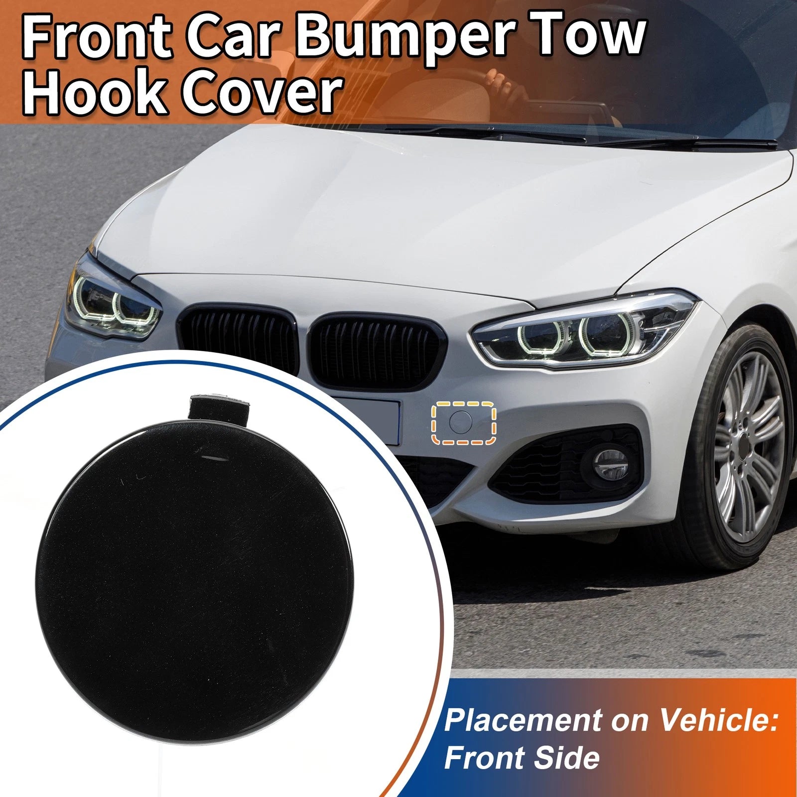 Front Tow Hook Cover Replacement for BMW 1 Series (2011–2020)