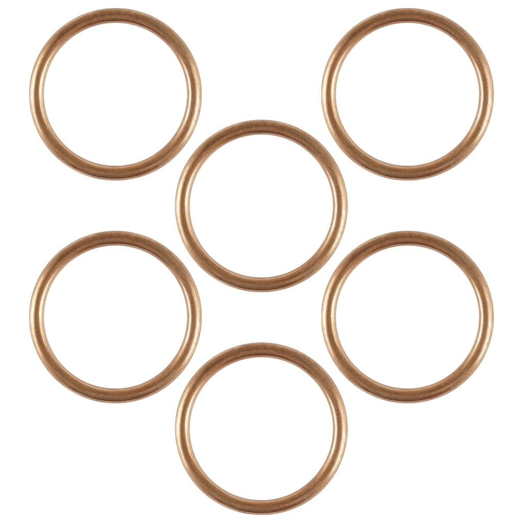 6 Pack Exhaust Pipe Gasket Replacement for Honda GL1500 Goldwing (1988–1989)