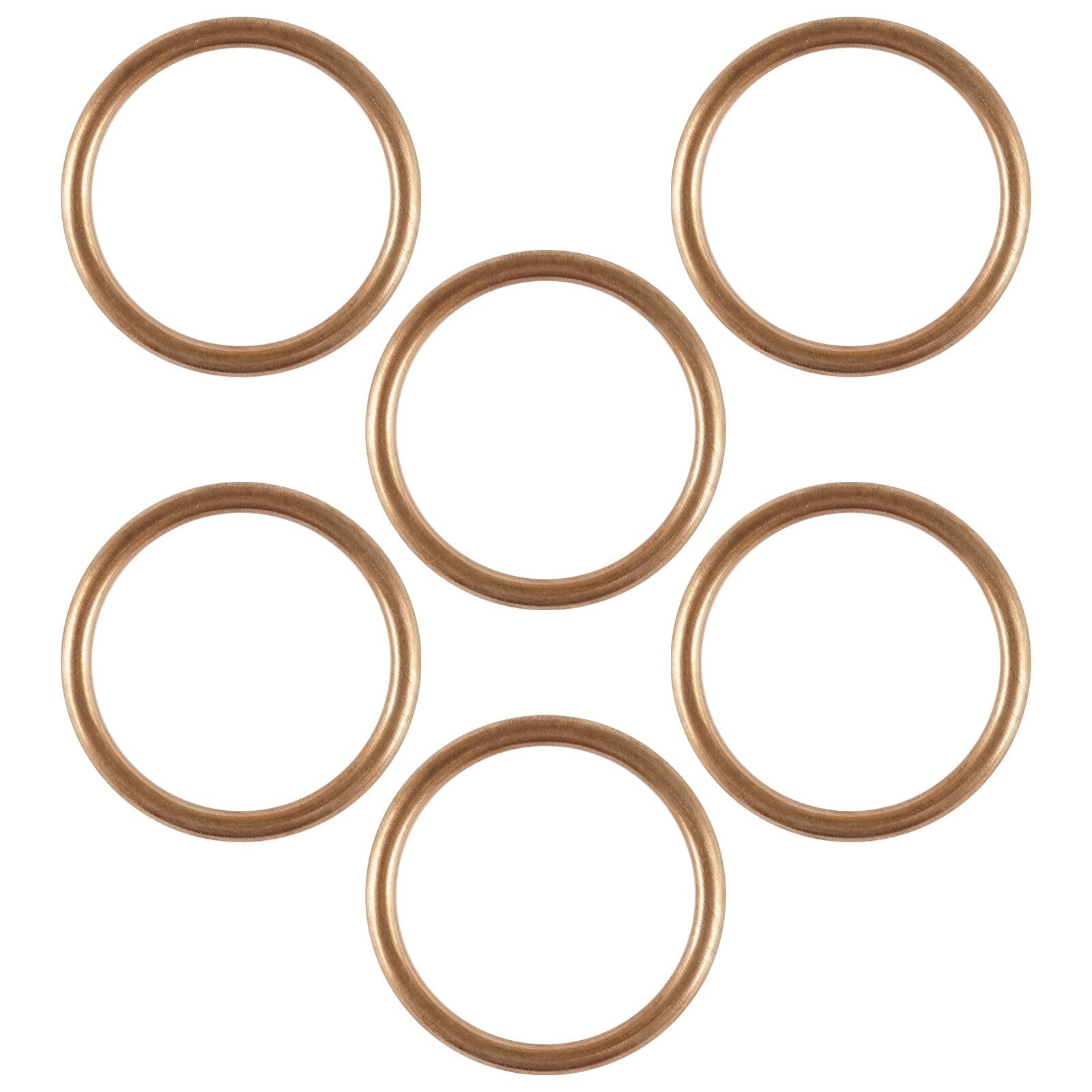 6 Pack Exhaust Pipe Gasket Replacement for Honda GL1500 Goldwing (1988–1989)