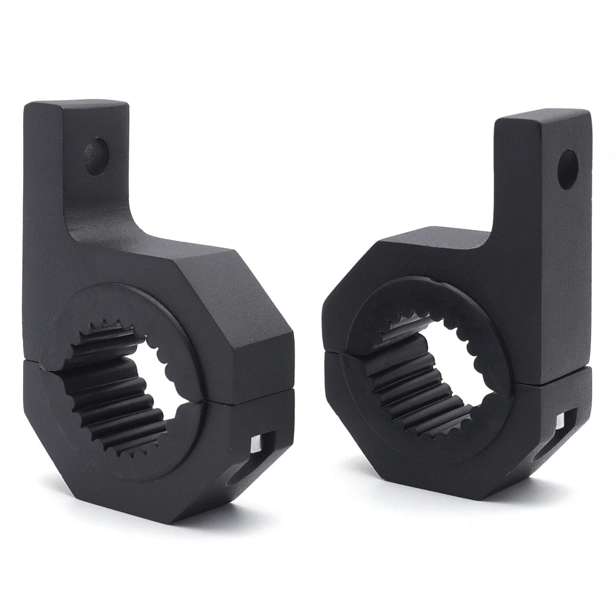2X 1.5'' 2'' LED Mount Brackets for Roof Roll Cage Light Bar Clamps