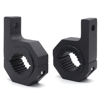 2X 1.5'' 2'' LED Mount Brackets for Roof Roll Cage Light Bar Clamps