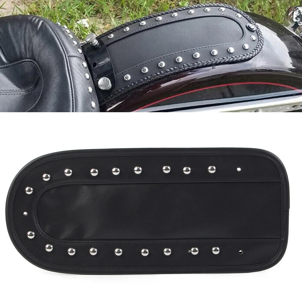 Rear Fender Bib Solo Seat for Harley Heritage Softail (2006–2017) Black PU Leather