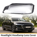 Headlight Lens Cover Front Left for Audi A8 (2014–2017) Clear Black