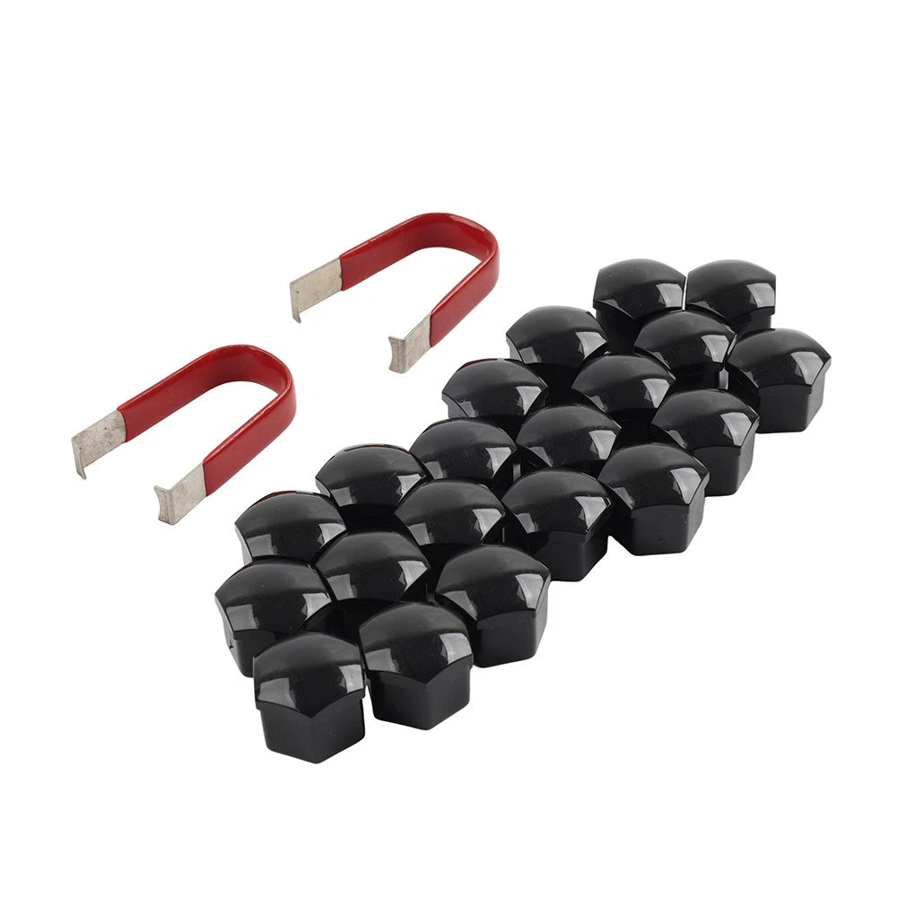 20x 17mm Wheel Nut Cover Caps with Tool for Audi