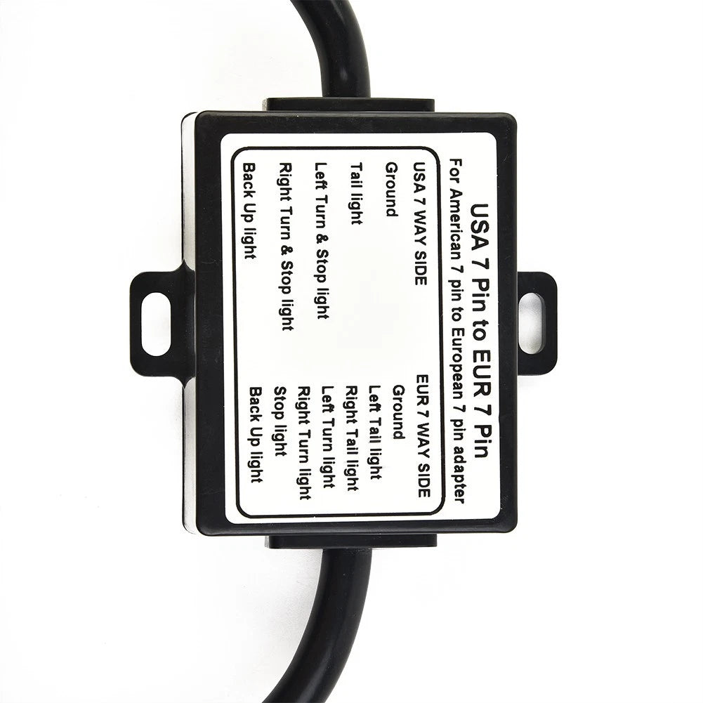 7-Way Blade Socket Trailer Light Converter for