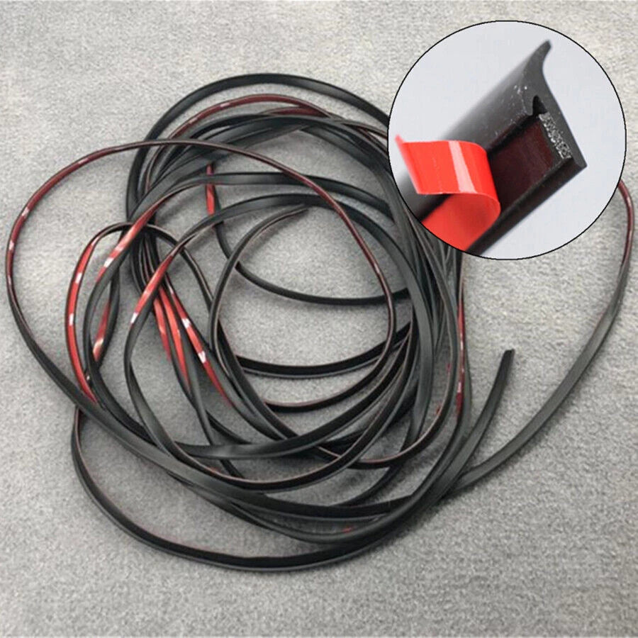 16 FT Rubber Seal Strip for Car Side Skirt Headlight Bumper