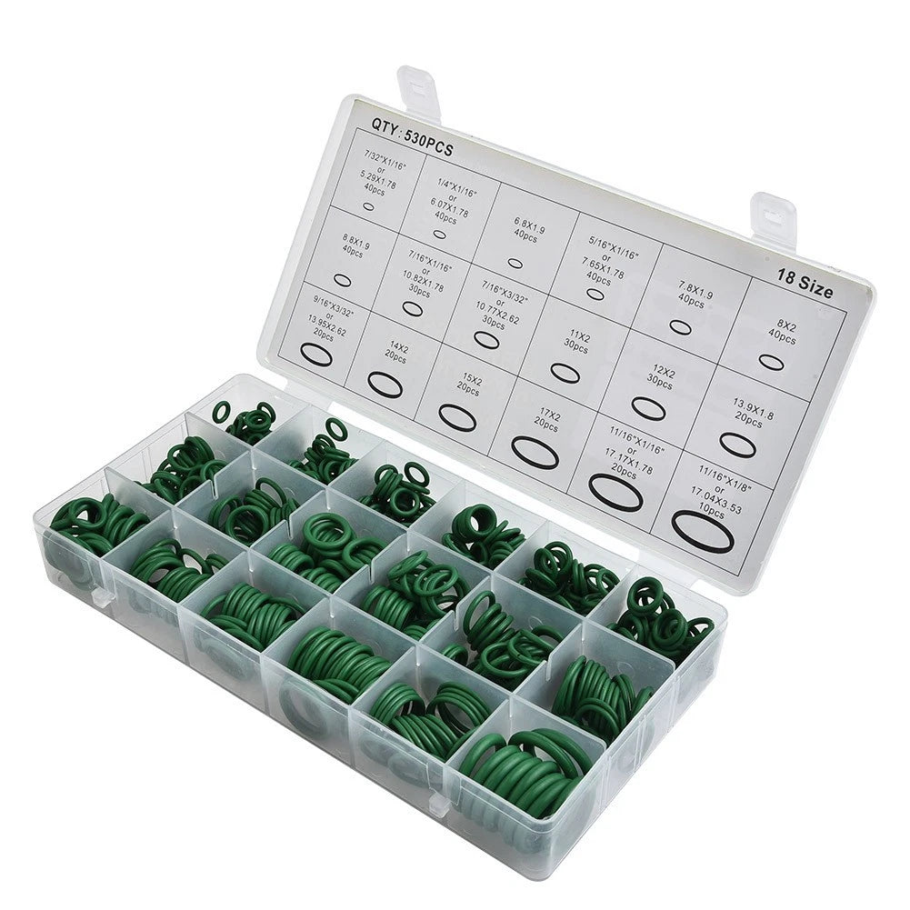 Gasket O-Ring Set for A/C System (530 Pcs)