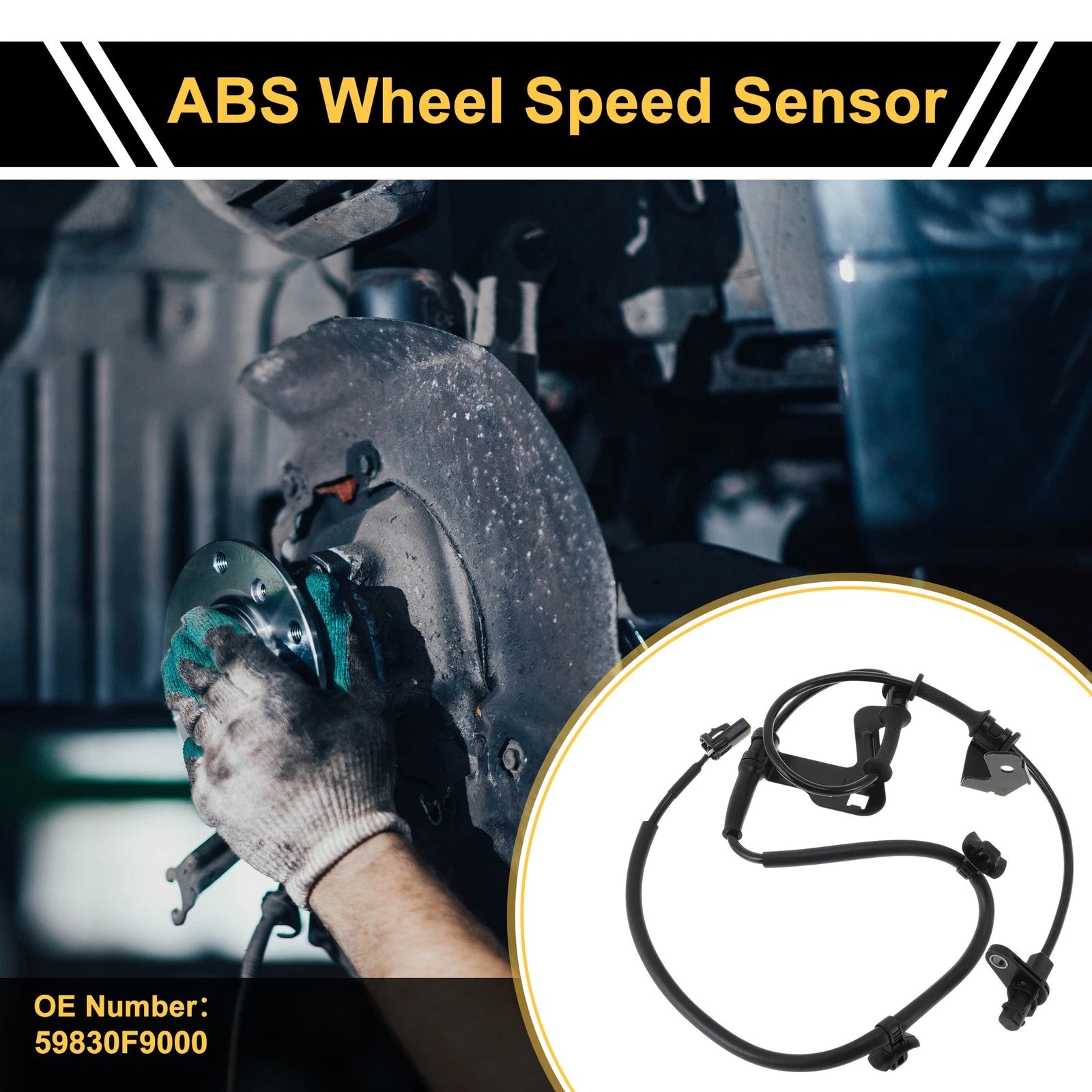 ABS Wheel Speed Sensor Front Right Replacement for Hyundai Verna (2012–2020)