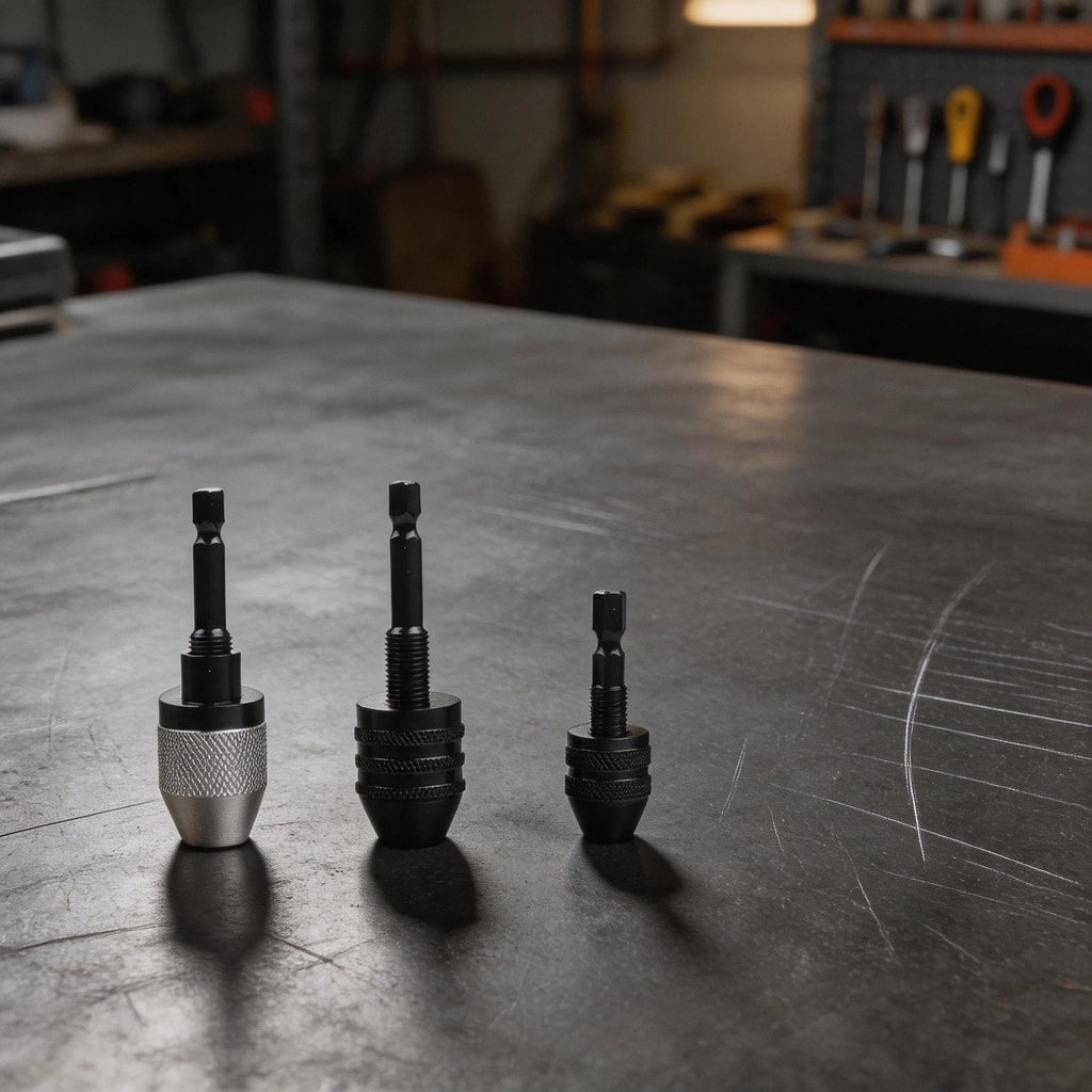 3pc Quick Change Drill Chuck Adapter for Angle Grinder (6-35mm)
