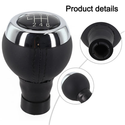 Gear Knob 6 Speeds for MINI Cooper R55 R60 (2007–2016) Black Silver