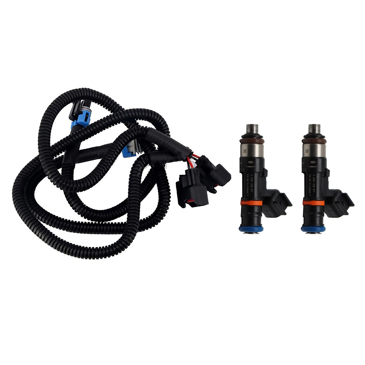 2Pcs Fuel Injector with Pigtail Harness for Polaris Ranger XP 800 (2012–2013)