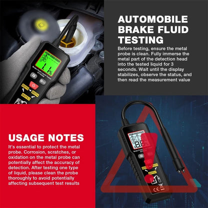 Digital Brake Fluid Moisture Analyzer HT5009 for DOT3 DOT4 DOT5.1
