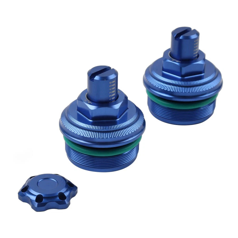 Preload Adjuster Fork Bolt Cap Screw Blue for Yamaha YZF-R3 MT-03 (2019–2023)