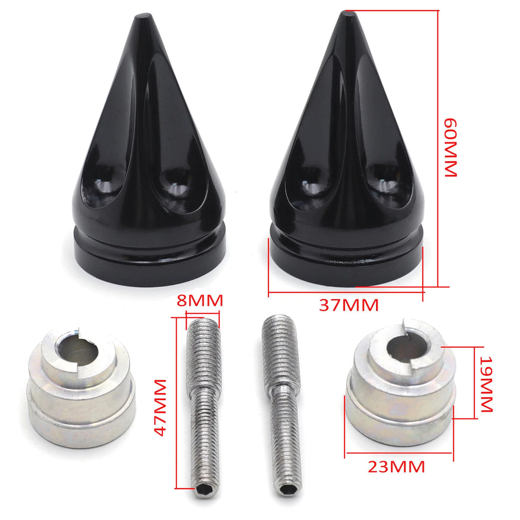 Pair Cone Handle Bar Ends for Honda CBR (1993–2007) Chrome