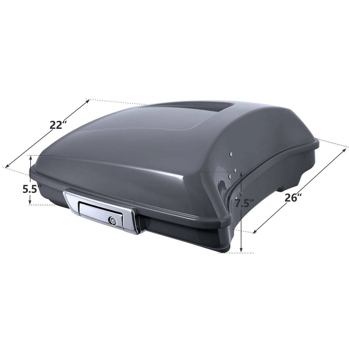 Razor Trunk & Mount Rack for Harley Touring (2014–2026) Gunship Gray