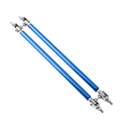 Adjustable Front Bumper Lip Splitter Strut Rod Tie Support Bar Universal Blue