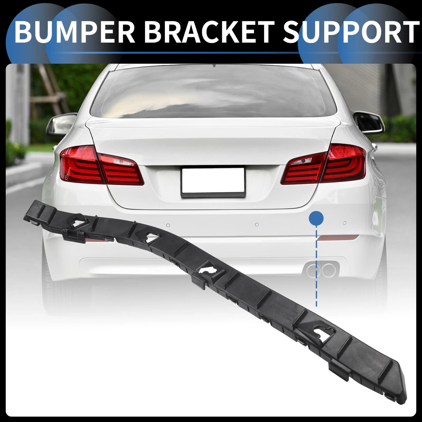 Right Front Bumper Retainer Bracket Replacement for Hyundai Accent (2012–2017)