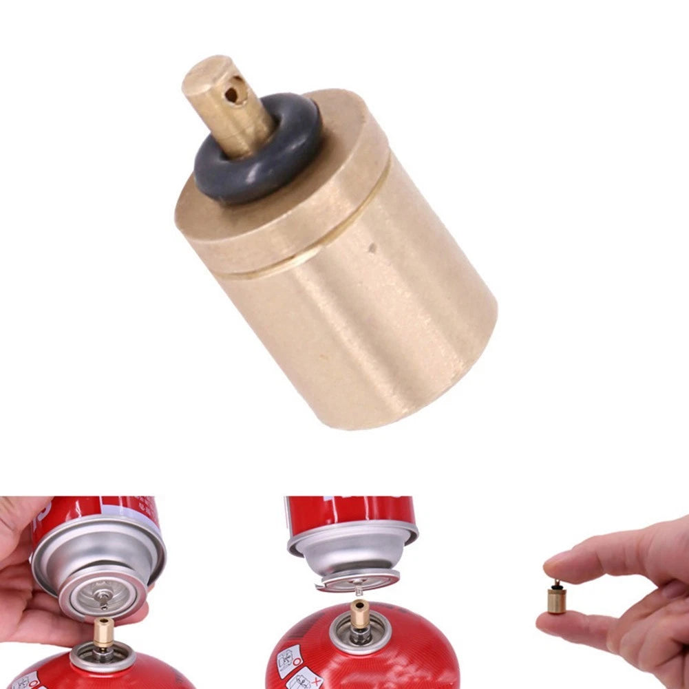 Gas Refill Adapter for Outdoor Use (169.9mm Brass)