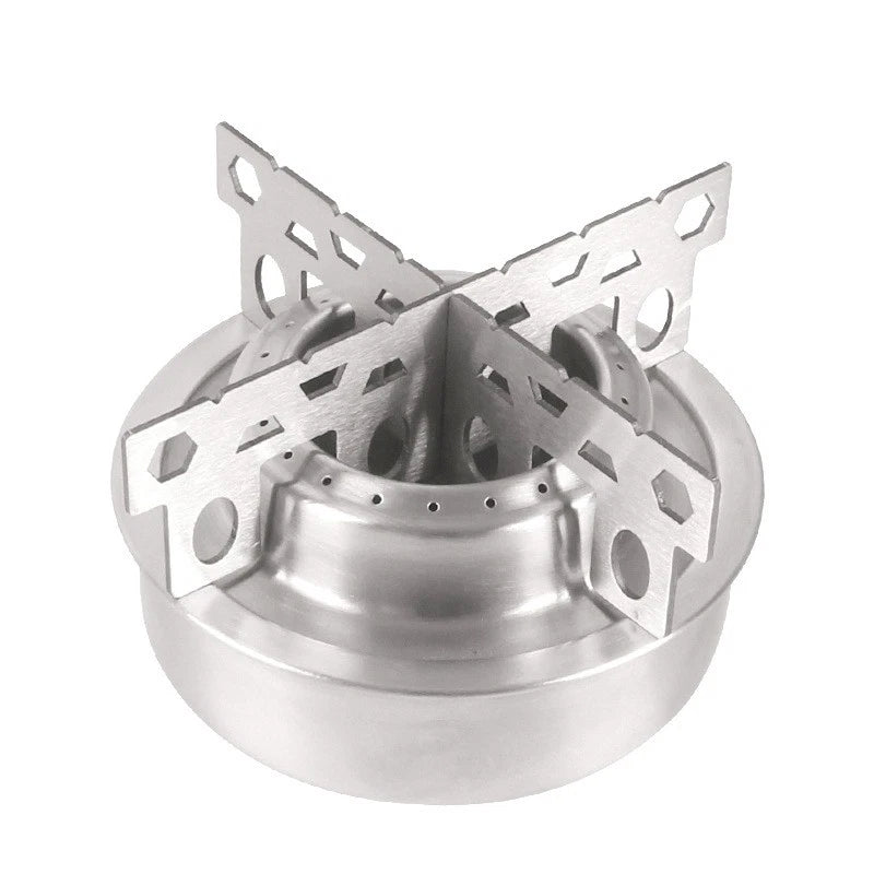 Portable Camping Alcohol Stove with Cross Stand