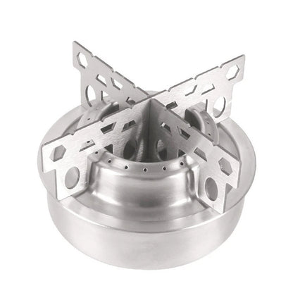 Portable Camping Alcohol Stove with Cross Stand